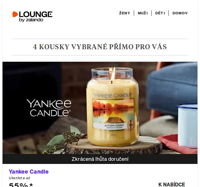 Lounge by Zalando: Yankee Candle, Hollister, Ted Baker – slevy až 75 % – červenec 2026 | Nuslet.cz
