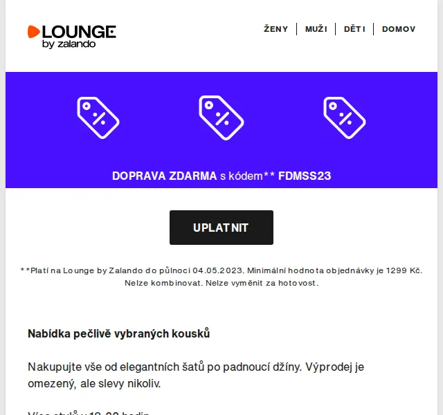 Lounge by Zalando: Jarní výprodej až 80 % – červen 2026 | Nuslet.cz
