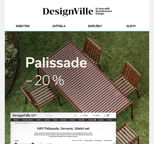 DesignVille: HAY Palissade –20 % – duben 2026 | Nuslet.cz