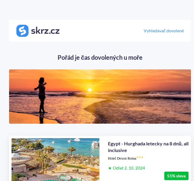 Vánoce na Skrz: All inclusive u moře od 9 290 Kč – červen 2026 | Nuslet.cz