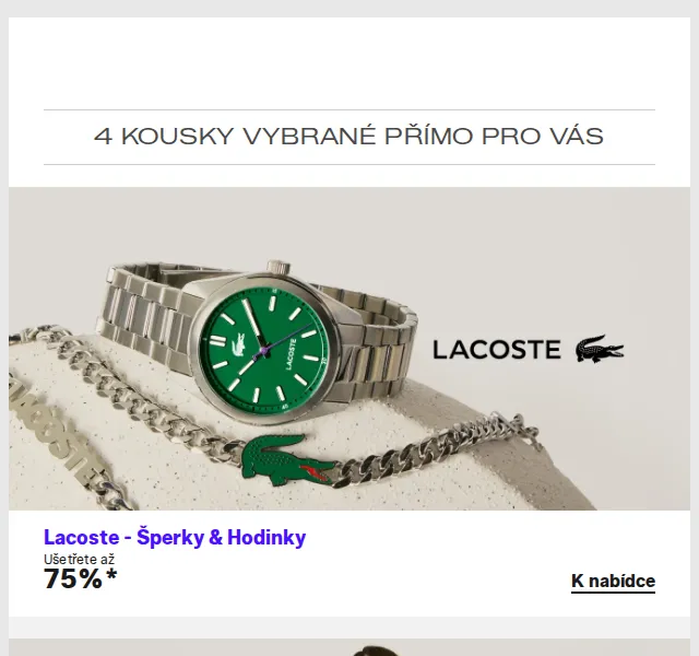 Lounge by Zalando: Lacoste, LIU JO, Furla – sleva až 80 % – duben 2026