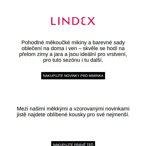Lindex: sleva 20 % na dětské oblečení – červen 2026 | Nuslet.cz