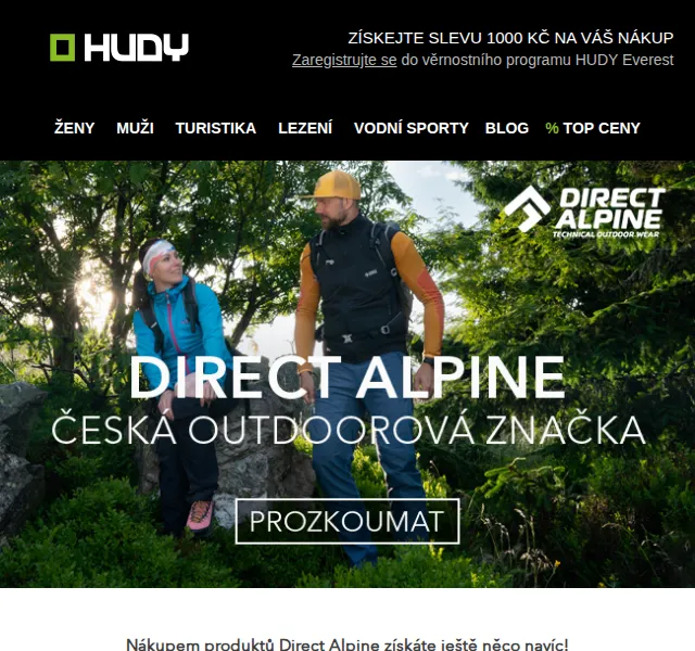 Hudy: Direct Alpine bundy a kalhoty – srpen 2026 | Nuslet.cz