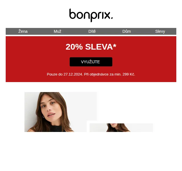 bonprix: 20% sleva na celý sortiment – prosinec 2024 | Nuslet.cz