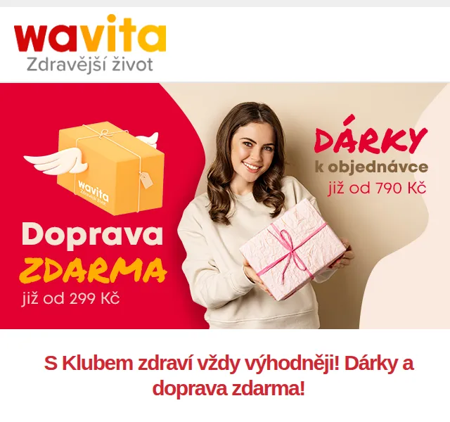 Wavita: Dárky a doprava zdarma od 299 Kč – červenec 2026 | Nuslet.cz