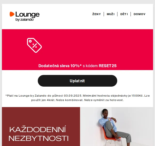 Lounge by Zalando: Sleva až 80 % na Napapijri & LIU JO – duben 2026