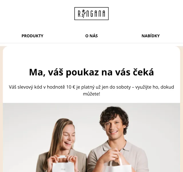 RINGANA: 10 € poukaz + 10 % sleva – červen 2026 | Nuslet.cz