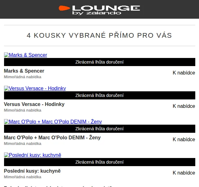 Lounge by Zalando: Versace, Marc O'Polo, Weekday – červen 2026 | Nuslet.cz