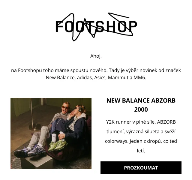 Footshop: 170+ novinek New Balance, adidas, Asics – duben 2026