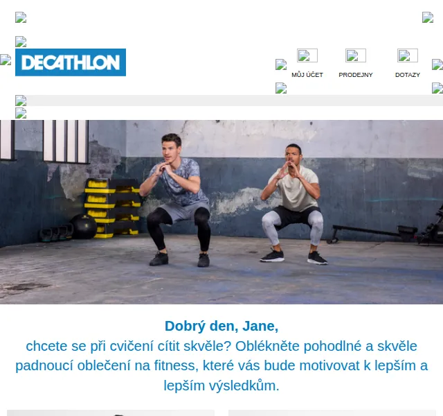 DECATHLON: fitness oblečení od 379 Kč – červenec 2026 | Nuslet.cz