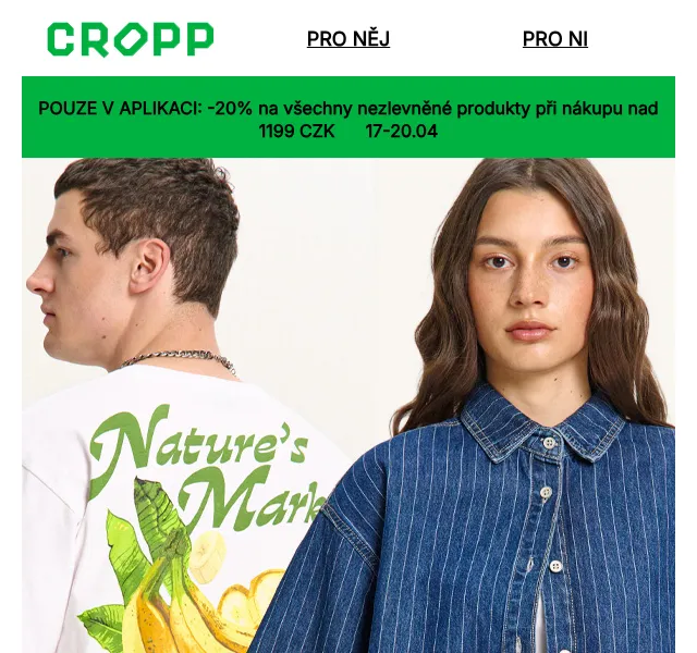 Cropp: nová jarní kolekce – duben 2026 | Nuslet.cz