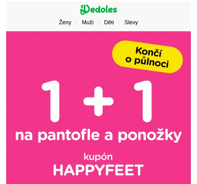 Dedoles: 2 páry za cenu 1 – červenec 2026 | Nuslet.cz