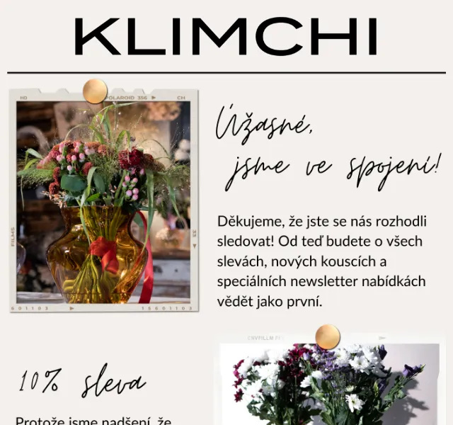 KLIMCHI: 10% sleva na první objednávku – červen 2026 | Nuslet.cz