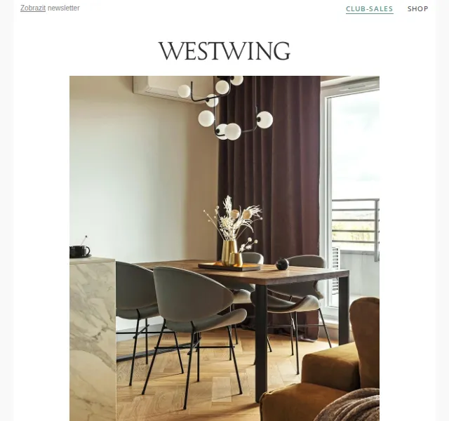 Westwing: Luxusní eklektismus a slevy až -45 % – červen 2026 | Nuslet.cz