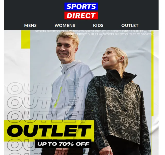 Sportsdirect: Payday Weekend – až 70% sleva v Outletu – červen 2026 | Nuslet.cz