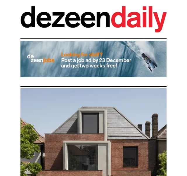 Dezeen Daily: Nadčasový design a architektura – červen 2026 | Nuslet.cz