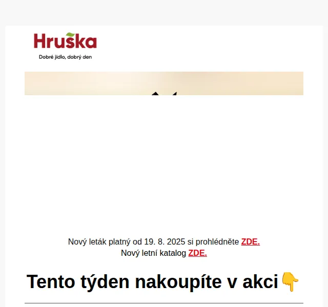 Hruška: Klobásy od mistra za 26,90 Kč – srpen 2025 | Nuslet.cz
