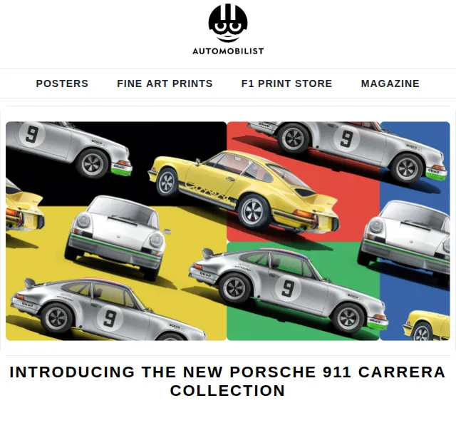 Automobilist: Porsche 911 Carrera plakáty – červen 2026 | Nuslet.cz
