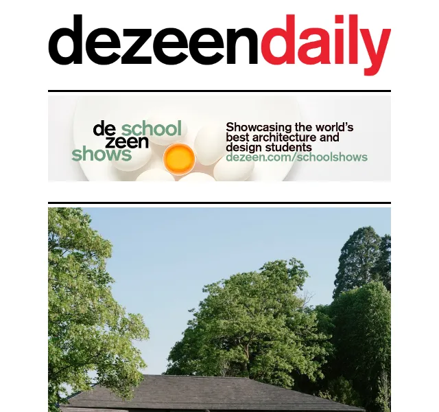 Dezeen Daily: Novinky z architektury a designu – červen 2026 | Nuslet.cz
