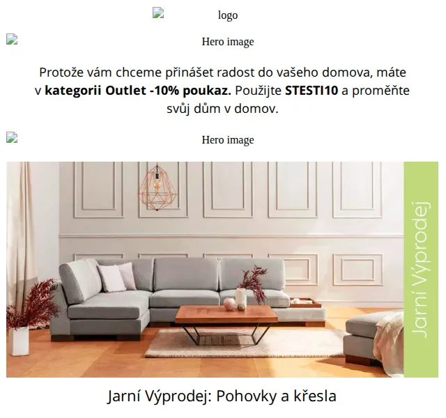 Vivre: -10 % na Outlet kódem STESTI10 – červen 2026 | Nuslet.cz