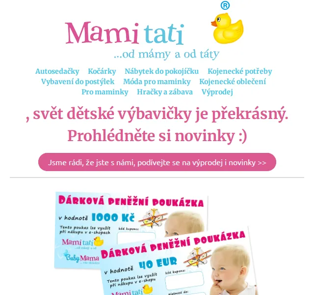 Mamitati.cz: Dárkový poukaz od 500 Kč a nové dřevěné hračky – červen 2026 | Nuslet.cz