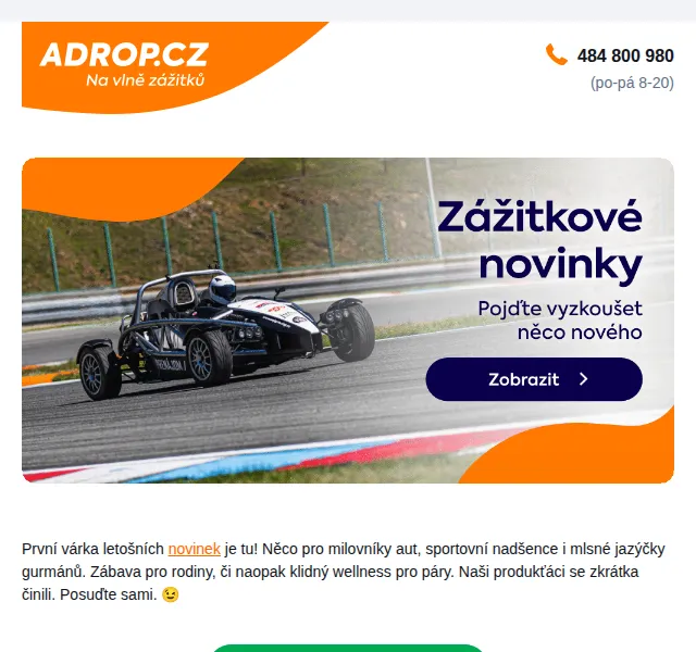 Adrop: Zážitky k prázdninám – červenec 2026 | Nuslet.cz