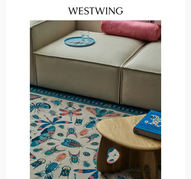 Westwing: Ruggable koberce, Bitossi a kuchyň – květen 2026