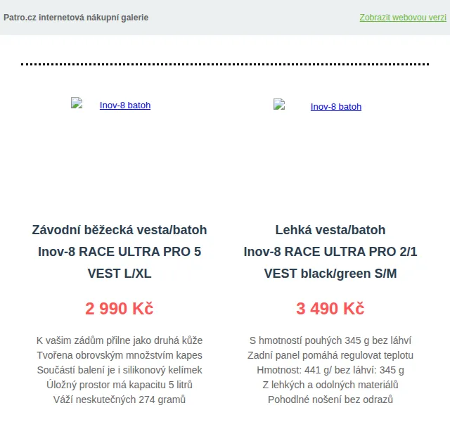 Patro.cz: Batohy Inov-8, Deuter, Mammut – červen 2026 | Nuslet.cz