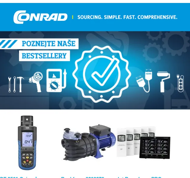 Conrad Electronic: Geigerův počítač, čerpadlo, teploměr – červen 2026 | Nuslet.cz