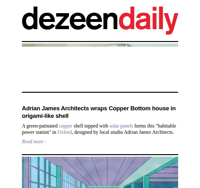 Dezeen Daily: novinky z architektury – červenec 2026 | Nuslet.cz
