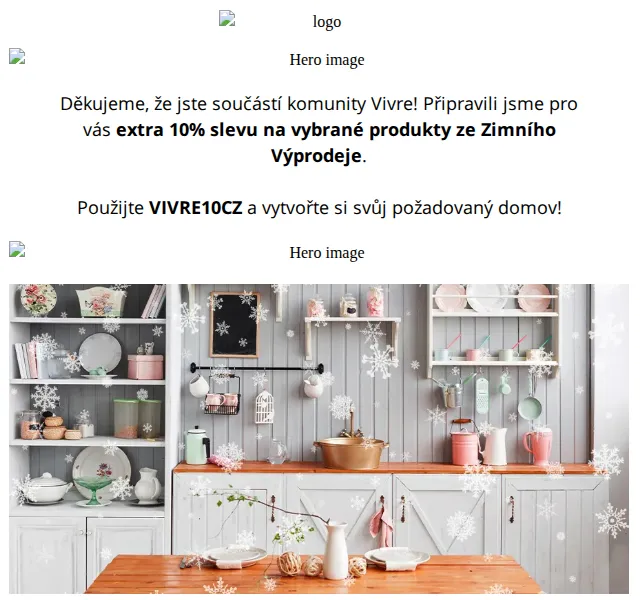 Vivre: extra 10% sleva na Zimní Výprodej – červen 2026 | Nuslet.cz