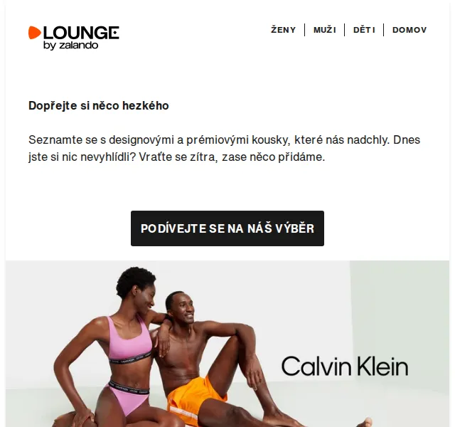 Lounge by Zalando: Calvin Klein & Kenzo až 67 % – červen 2026 | Nuslet.cz