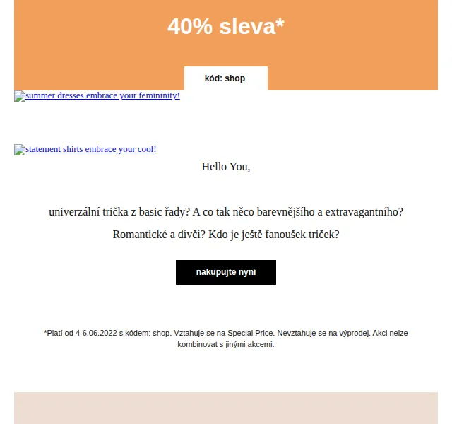 Orsay slevy: 40% na trička – červen 2022 | Nuslet.cz