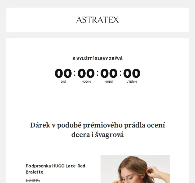 Astratex.cz: Extra −15 % na vše včetně HUGO a Calvin Klein – červenec 2026 | Nuslet.cz