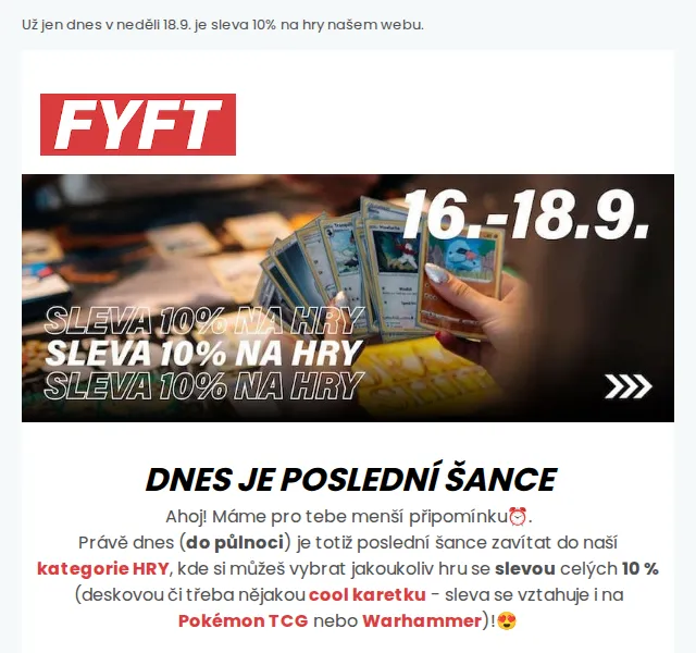 Zuzka | FYFT.cz: 10% sleva na hry – září 2022 | Nuslet.cz