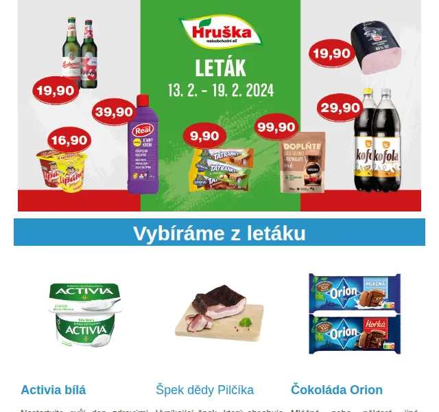 Váš HRUŠKA tým: Activia, Špek dědy Pilčíka, Captain Morgan – únor 2024 | Nuslet.cz