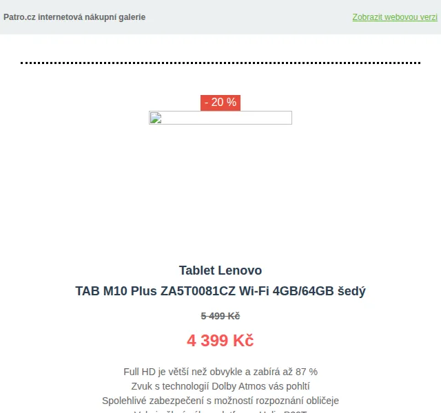 Patro.cz: Tablety Lenovo a Apple se slevou až 29 % – červen 2026 | Nuslet.cz