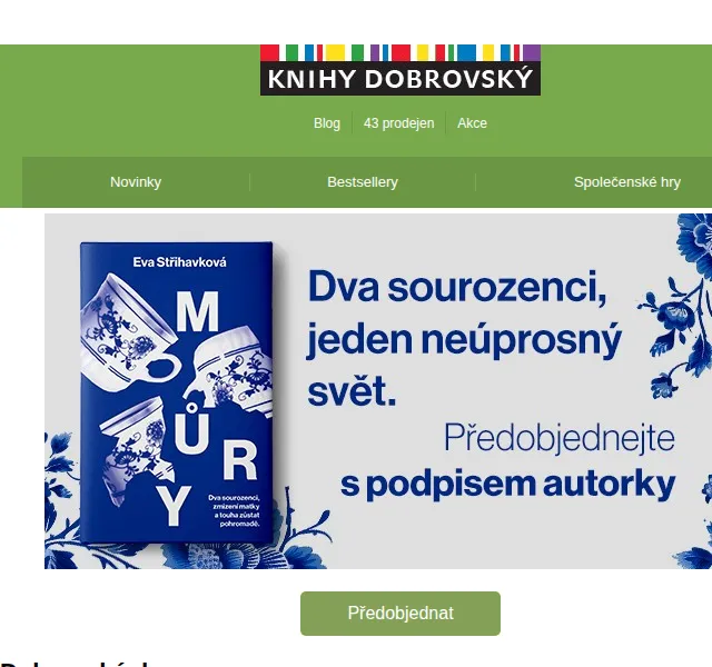 KnihyDobrovsky.cz: Nové knihy King, Moronova – květen 2026 | Nuslet.cz