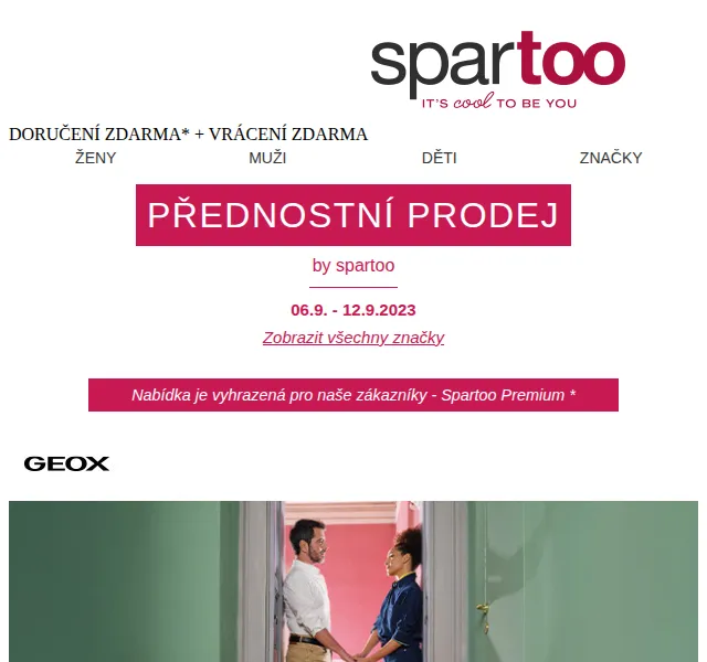 Spartoo: Až -50 % na BOSS, Geox, Name it a Nat et Nin – září 2023 | Nuslet.cz