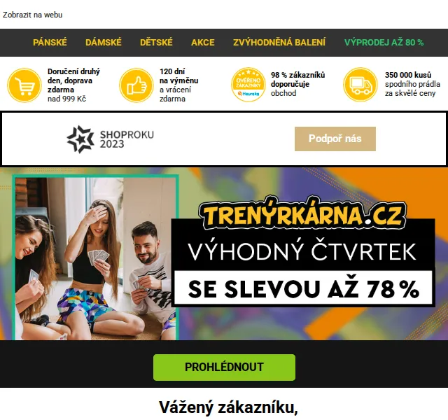 Lukáš z Trenýrkárna.cz: Vše až -78 % – červen 2026 | Nuslet.cz