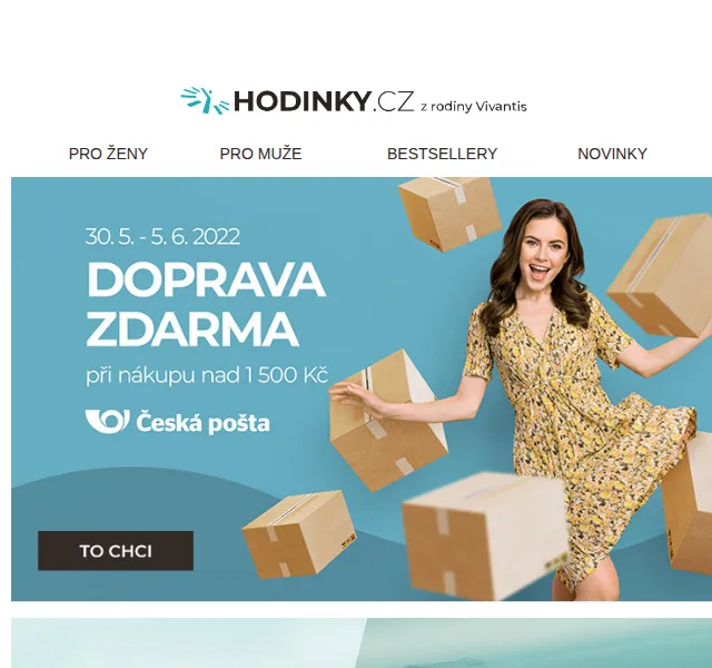 Hodinky.cz: Doprava ZDARMA nad 1500 Kč – červen 2022 | Nuslet.cz