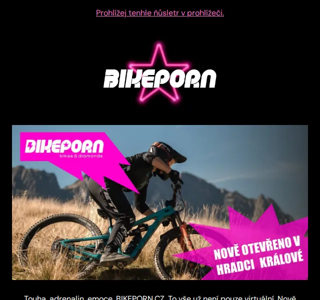 Bikeporn: Otevření nové kamenné prodejny v Hradci Králové – červen 2026 | Nuslet.cz