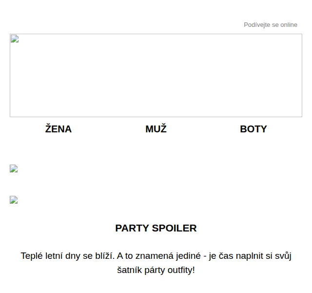 Cropp: -25 % na party outfity – červen 2026 | Nuslet.cz