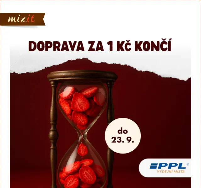 Mixit: Doprava za 1 Kč – září 2026