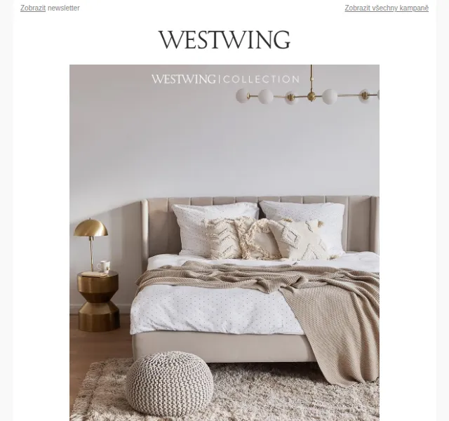 Westwing: Postele Westwing Collection – červen 2026 | Nuslet.cz
