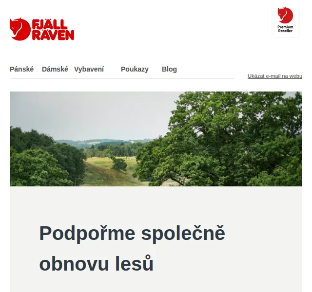 Fjallraven-shop: Kupte a zasaďte strom zdarma – červen 2026 | Nuslet.cz