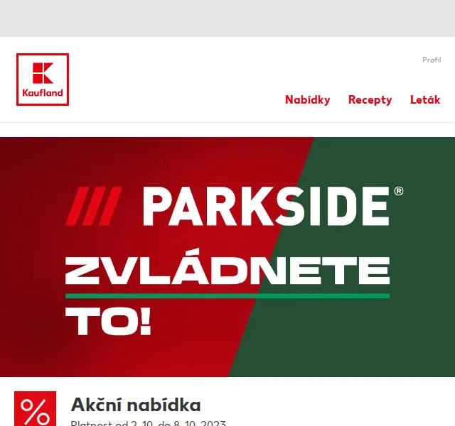 Kaufland: Parkside elektrický vysavač listí od 799 Kč – červen 2026 | Nuslet.cz