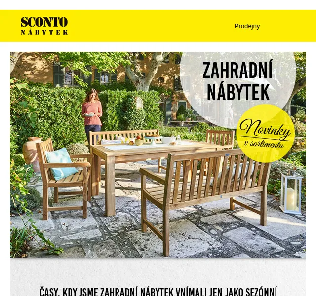Sconto: Zahradní nábytek – červen 2026 | Nuslet.cz