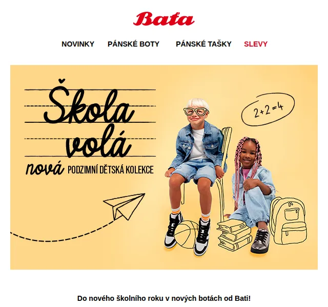 Baťa: dětské boty do školy od 199 Kč – červen 2026 | Nuslet.cz