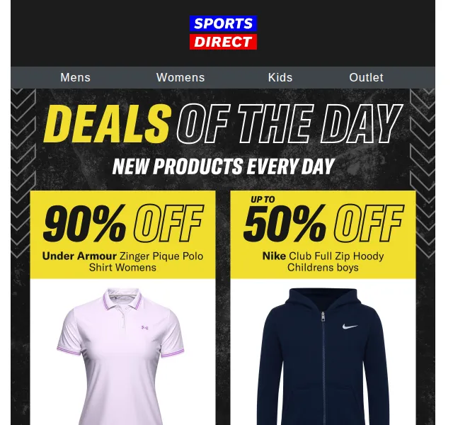 Sportsdirect.com: 90% sleva na Under Armour a až 50 % Nike, adidas – červen 2026 | Nuslet.cz